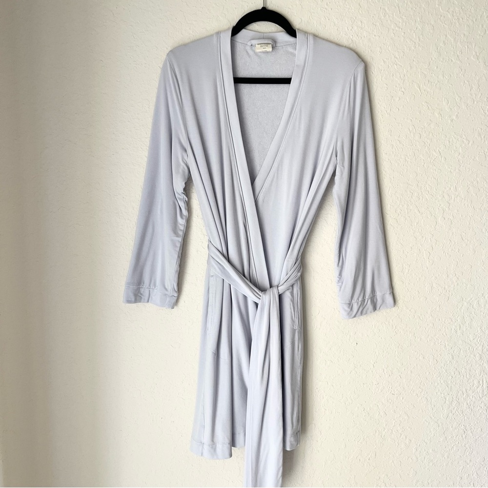 SOMA Intimates Powder Bamboo Terry Bath Robe Cover Up Loungewear Cozy Soft